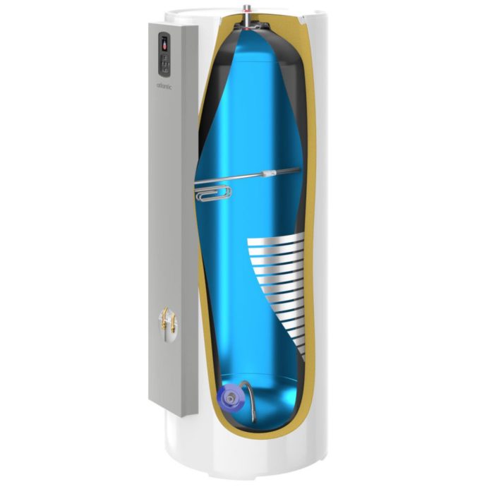 Chauffe-eau thermodynamique Calypso connecté Split Inverter vertical sur socle 270L – Image 3