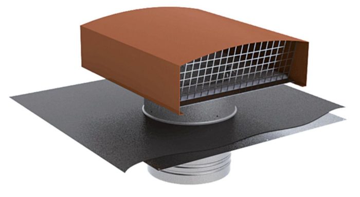Chapeau toiture rouge D160